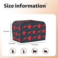 thumbnail image 5 of Yiaed Rose Flowers Print Two Slice Bread Machine Cover, Universal Size Kitchen Appliance Cover for Bread Machine,Bread Machine Cover, 5 of 7