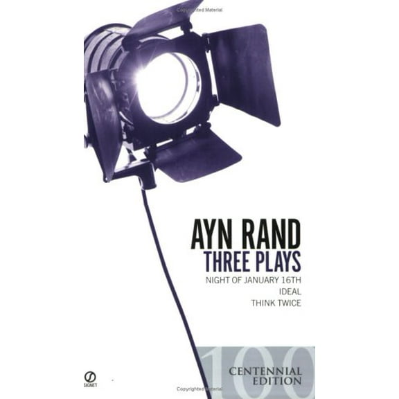 Pre-Owned Three Plays: Night of January 16th, Ideal, Think Twice (Mass Market Paperback) 0451214668 9780451214669