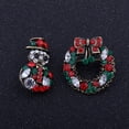 thumbnail image 3 of 2 piezas Navidad Santa Claus broche alfileres Santa Navidad fiesta favores regalo y guirnalda Yuyangstore Crystal Christmas Brooch, 3 of 5