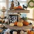 thumbnail image 3 of Halloween Wooden Sign, October 31 Tiered Tray Wooden Decor, Tables Centerpieces Wood Signage Indoor Home Rustic Wall Shelf Decoration, 3 of 5