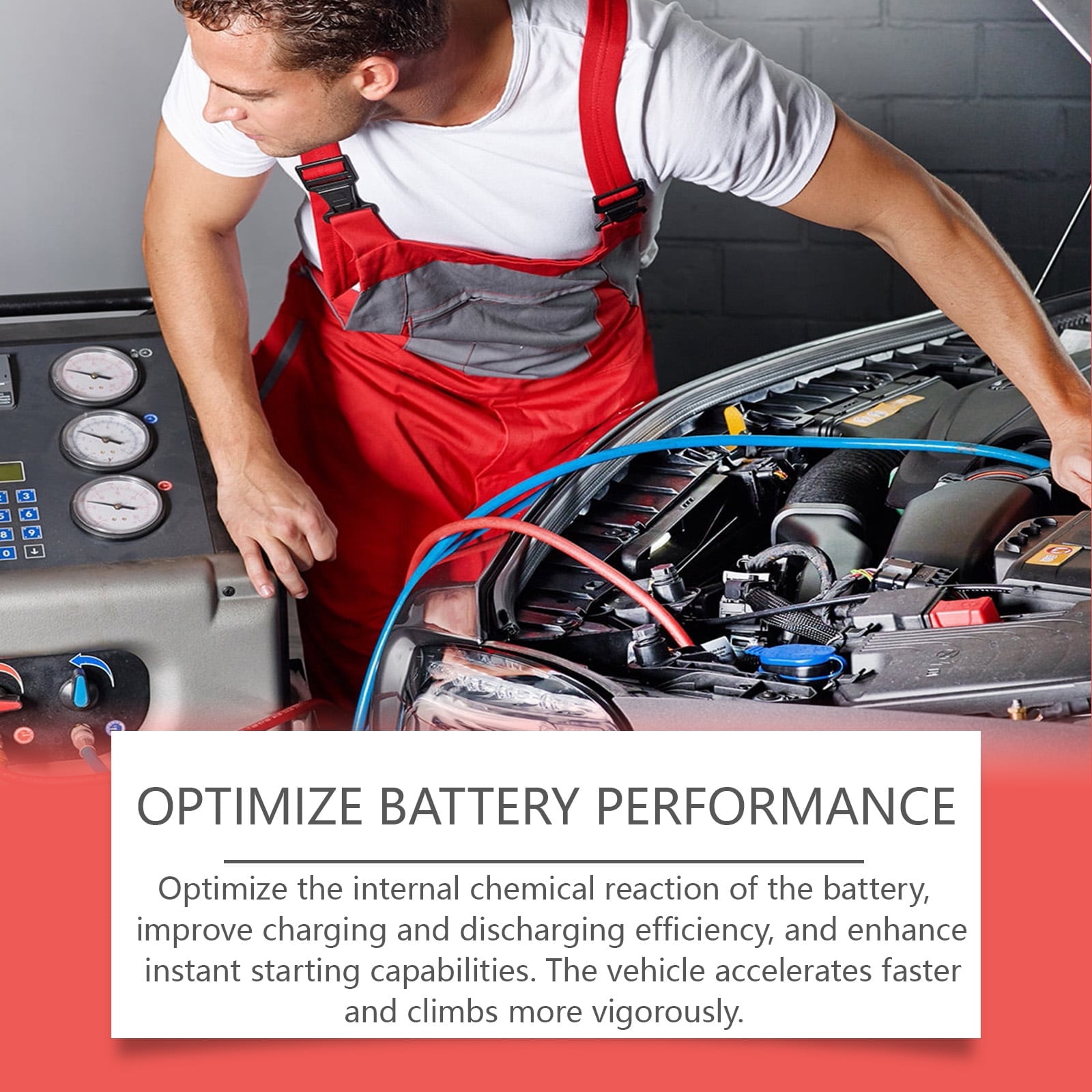 Alvantor Battery Repair Solution Desulfator Additive Restore Performance, 3.38fl.oz