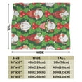 thumbnail image 3 of ZICANCN Throw Blanket Christmas Santa Claus Gnomes , Couch Ultra Soft Micro Fleece Sofa Bed Camping Travel Blanket for Adults, 40"x30", 3 of 8