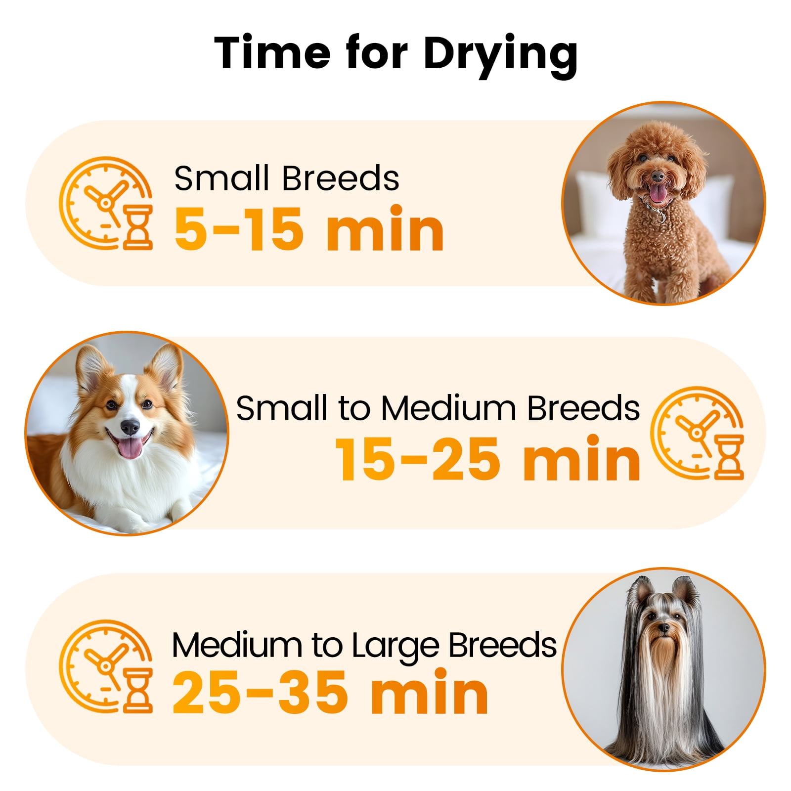 AIRROBO Dog Blower Pet Hair Dryer with Adjustable Speed Temperature, Large Dog Hair Grooming Blower after Bath Swimming, Heating Blower with 4 Nozzles