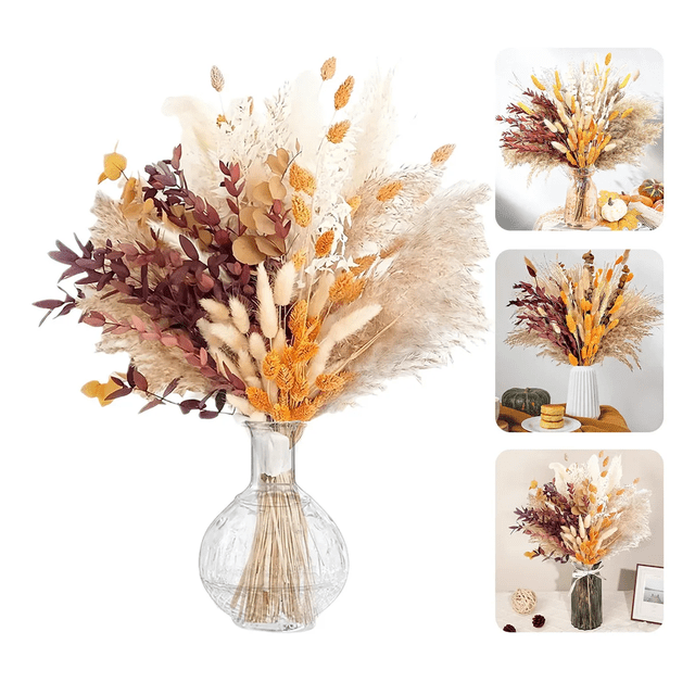 64pzs Pampas Secas Plantas Decorativas Flores Artificiales Respetuoso Xtellar cafe