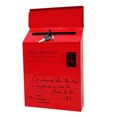 thumbnail image 1 of CAROOTU Iron Lock Letter Box Vintage Wall Mount Mailbox Mail Postal Letter Newspaper Box, 1 of 7