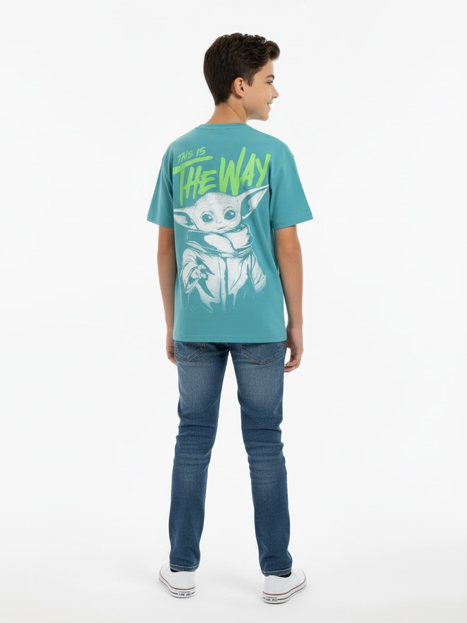 Star Wars, Boys' Relaxed Graphic T-Shirt, Mandalorian, Sizes 4-18