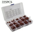 thumbnail image 1 of 225Pcs Silicone Rubber O-Ring Assortment Kit Metric Vmq Sealing Gasket Set Red, 1 of 8