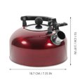 Stainless Steel Whistling Kettle Hemispherical Tea Kettle Sounding