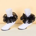 thumbnail image 2 of Girls Lace Ruffle Dress Socks Cute Princess Socks Stretch Soft Socks for School Party Holiday 6M-10Y, 2 of 4