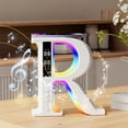 thumbnail image 5 of TZYUDK Large R Shaped Bluetooth Speaker with 7 Color Mood Lights Wireless Charging Clock Lyrics Display Desktop Audio A Plastic, 5 of 6