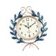 thumbnail image 5 of Reloj de pared moderno de metal, silencioso y decorativo para el hogar, restaurante o entrada. Azul, 5 of 9