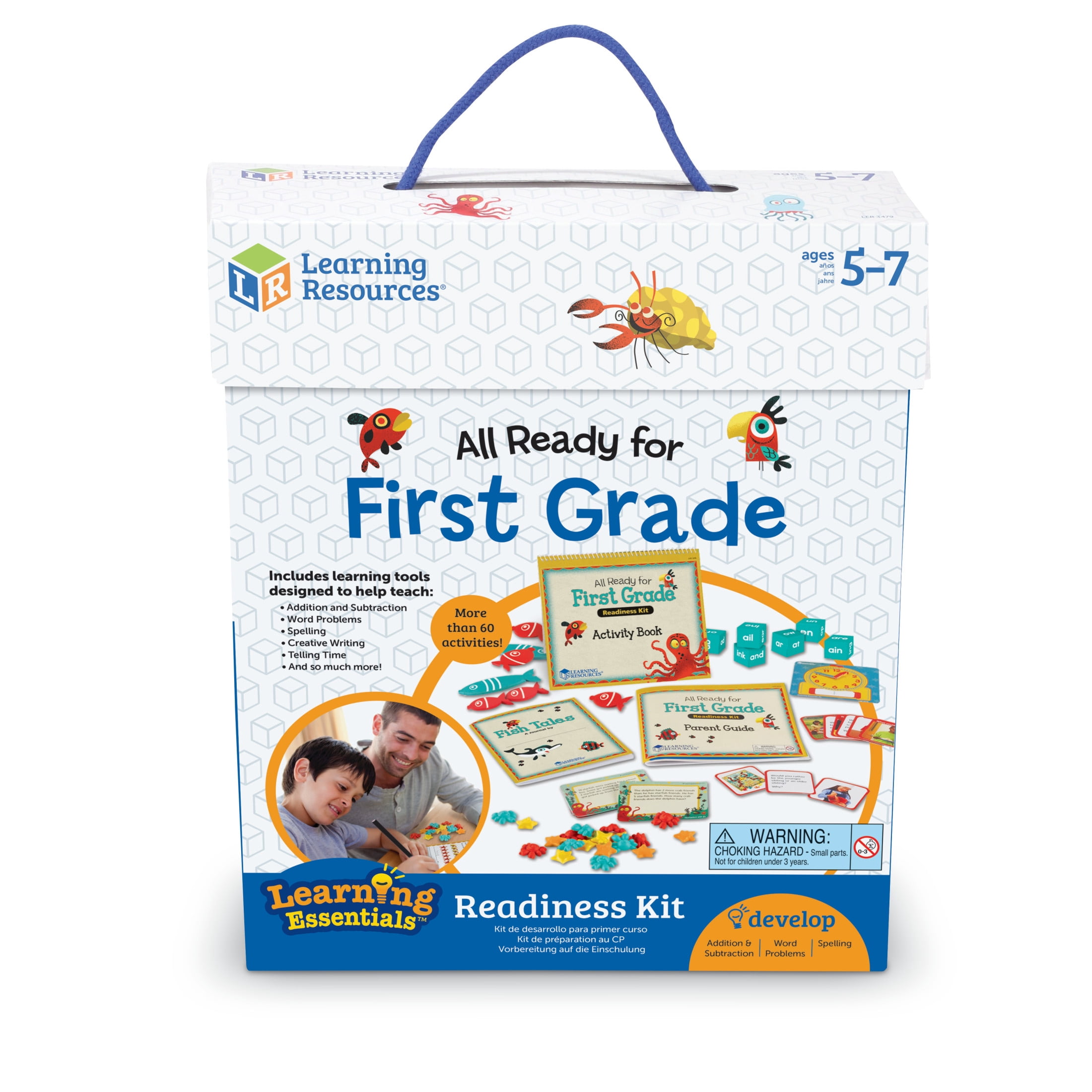 Learning Resources All Ready for First Grade Readiness Kit, Ages 5+