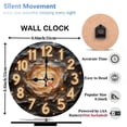thumbnail image 2 of 10-Inch Silent Wooden Wall Clock, " Cosmic Clock Galaxy Swirls Within "  Silent Non-Ticking Clock, Battery Operated (AA Batteries Not Included), Artistic Home Decor, 2 of 8