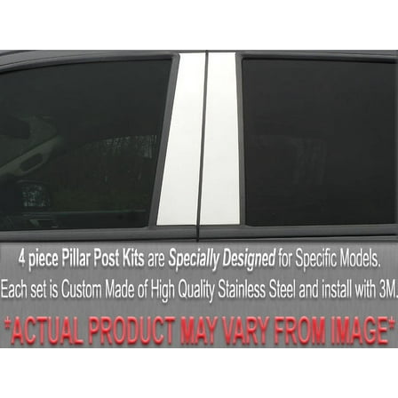 Stainless Steel Pillar Trim 4Pc Fits 2003-2006 Infiniti G35 PP23050 QAA