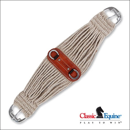 24 Inch Classic Equine Colt Cinch Girth Horse Natural Mohair Roller Buckle
