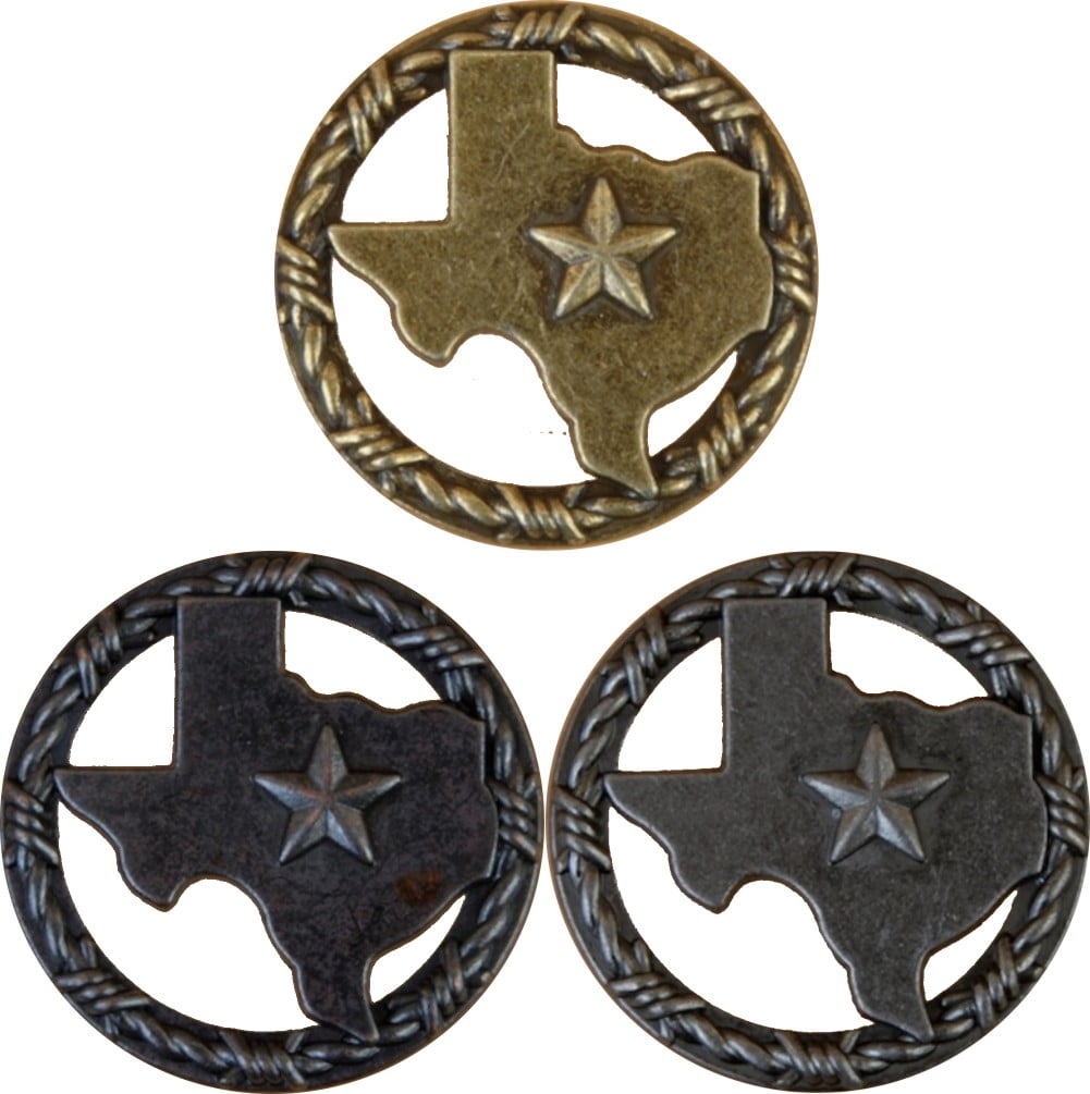 Star with Barbwire Drawer Cabinet Knob in Oil Rubbed Brass