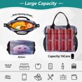 thumbnail image 4 of Small Cooler Bag Lunch Bag Portable Meal Bag Work Meal Bag Outdoor Meal Bag Travel Meal Bag Picnic Meal Bag Going Out Meal Bag Purple Ball, 4 of 6