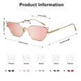 thumbnail image 4 of Gafas de sol SOJOS estilo ojo de gato SJ1127 para mujer, diseño estrecho y de moda, 4 of 5