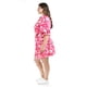 thumbnail image 2 of Vestido camisero con olan Roman Fashion /Tallas Extras, 4326 (Fiusha flores) fucsia 40, 2 of 6