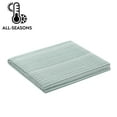 thumbnail image 3 of Mainstays Essentials King Stripe Quilt, Green Coverlet, Lightweight & Reversible Bedding, 3 of 7