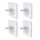 thumbnail image 1 of Injueey Gancho autoadhesivo de 4 Uds., accesorio de almacenamiento interior para cocina y hogar, colgador de pared resistente, fijador de Almacenamiento y organización del hogar Normal/7*7cm, 1 of 6