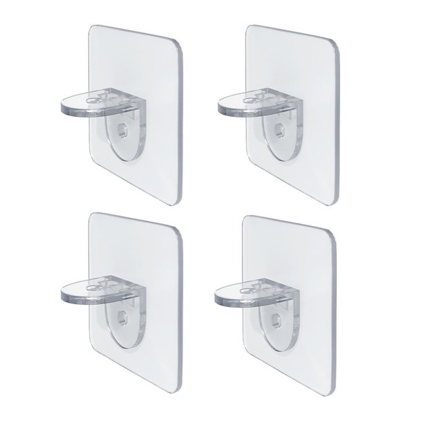 Injueey Gancho autoadhesivo de 4 Uds., accesorio de almacenamiento interior para cocina y hogar, colgador de pared resistente, fijador de Almacenamiento y organización del hogar Normal/7*7cm