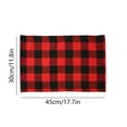 thumbnail image 2 of Grrvtrz Christmas Plaid Placemats Polyester Reversible Red and Check Place Mats Christmas Dining Table Decorations Coffee Mats Kitchen Table Mats,Decoration Supplies,Home Decor, 2 of 5
