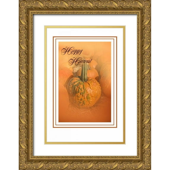 Murdock, Ramona 11x14 Gold Ornate Wood Framed with Double Matting Museum Art Print Titled - Happy Harvest