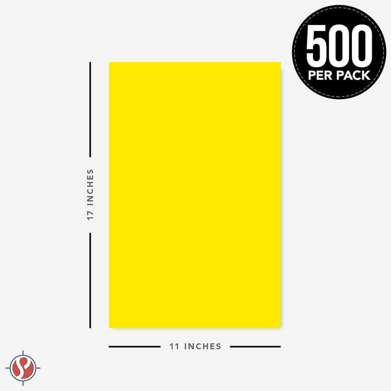 Sunburst Yellow 11 x 17 Cardstock Paper - Tabloid/Ledger - for