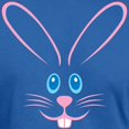 thumbnail image 3 of CafePress - Pink Bunny Face Men's Fitted T Shirt (Dark) - Men's Fitted T-Shirt, 3 of 4
