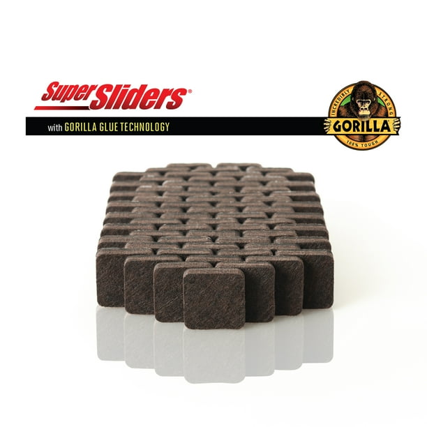 Super Sliders Super Sliders x Gorilla Glue 1" Square Felt Pads for