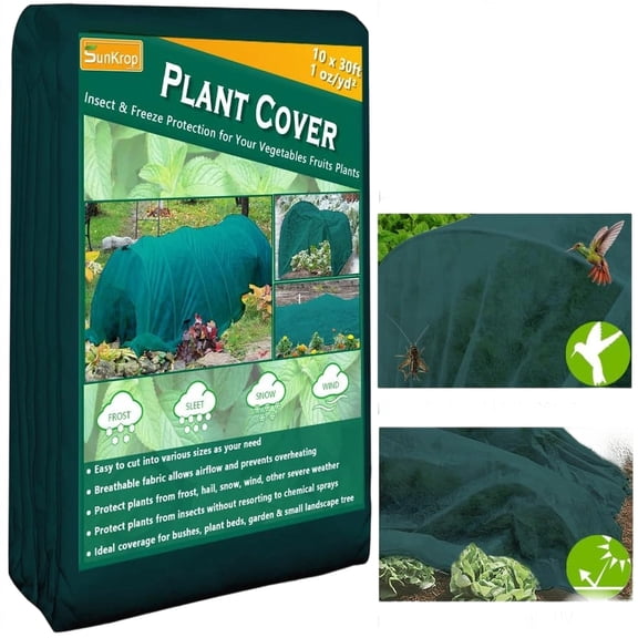 Heavy Duty Frost Blanket Roll – 120"x600" UV-Resistant Non-Woven Row Cover for Vegetable Gardens, Fruit Beds & Seedlings, Reusable