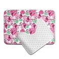 thumbnail image 6 of Honeii Flamingo Pattern Bathroom Anti-Skid Pad Bathroom Mat Vintage Seamless Pattern Not-Slip Toilet Rug Set, 6 of 6