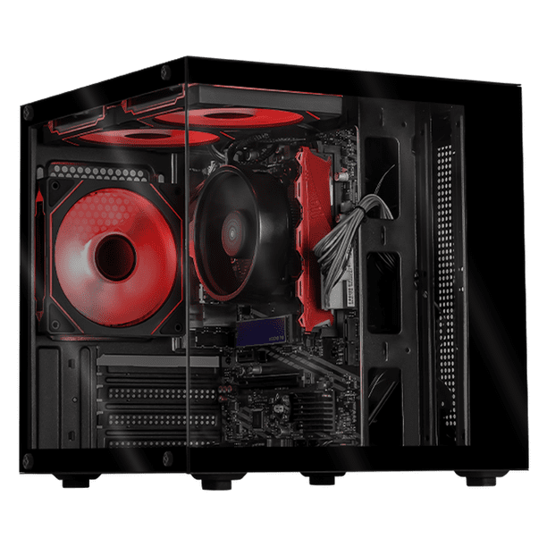 Computadora Escritorio Xtreme PC Gaming AMD Radeon Vega 3 Athlon 3000G 16GB SSD 500GB WIFI Black juegos casuales, trabajo y estudio