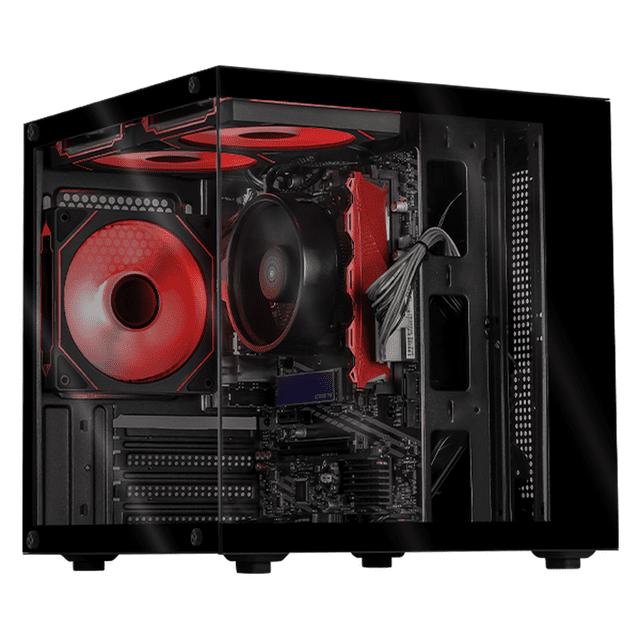 Computadora Escritorio Xtreme PC Gaming AMD Radeon Vega 3 Athlon 3000G 16GB SSD 500GB WIFI Black juegos casuales, trabajo y estudio