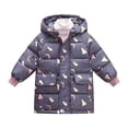 thumbnail image 4 of EnJoCho Girls Winter Coat Puffer Jackets Long Hooded Full Button Zip Up Trendy Cozy Warm Fall Coats Casual Travel Outerwear Cold Weather Down Alternative Thick Insulated, 4 of 4