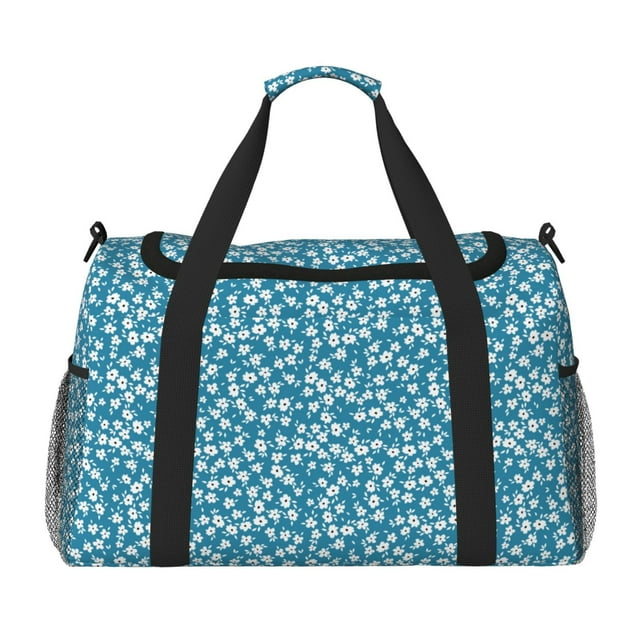 Disketp Beautiful Floral Bolsa de Viaje Tipo Duffle, Bolso de Mano para Fin de Semana para Mujer, Bolsa de Gimnasio Ligera para Hombre, Esencial para Viajes