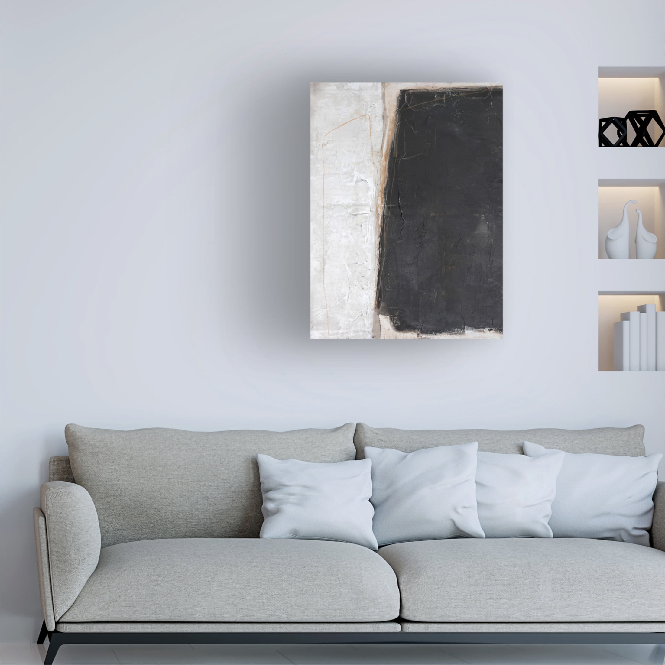 Canvas Wall Art - Design Fabrikken 'Blackout' Wall Art for Living Room, Bedroom, or Office Décor by Trademark Fine Art - 14 x 19 Inches