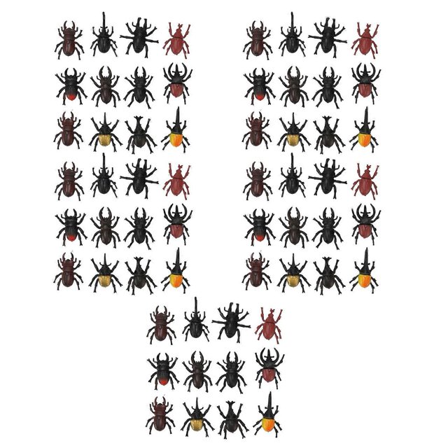 60pcs Bug Toys Figurine Kid Adult Simulated Insect Figure Model Science Educational Toy Prank Props