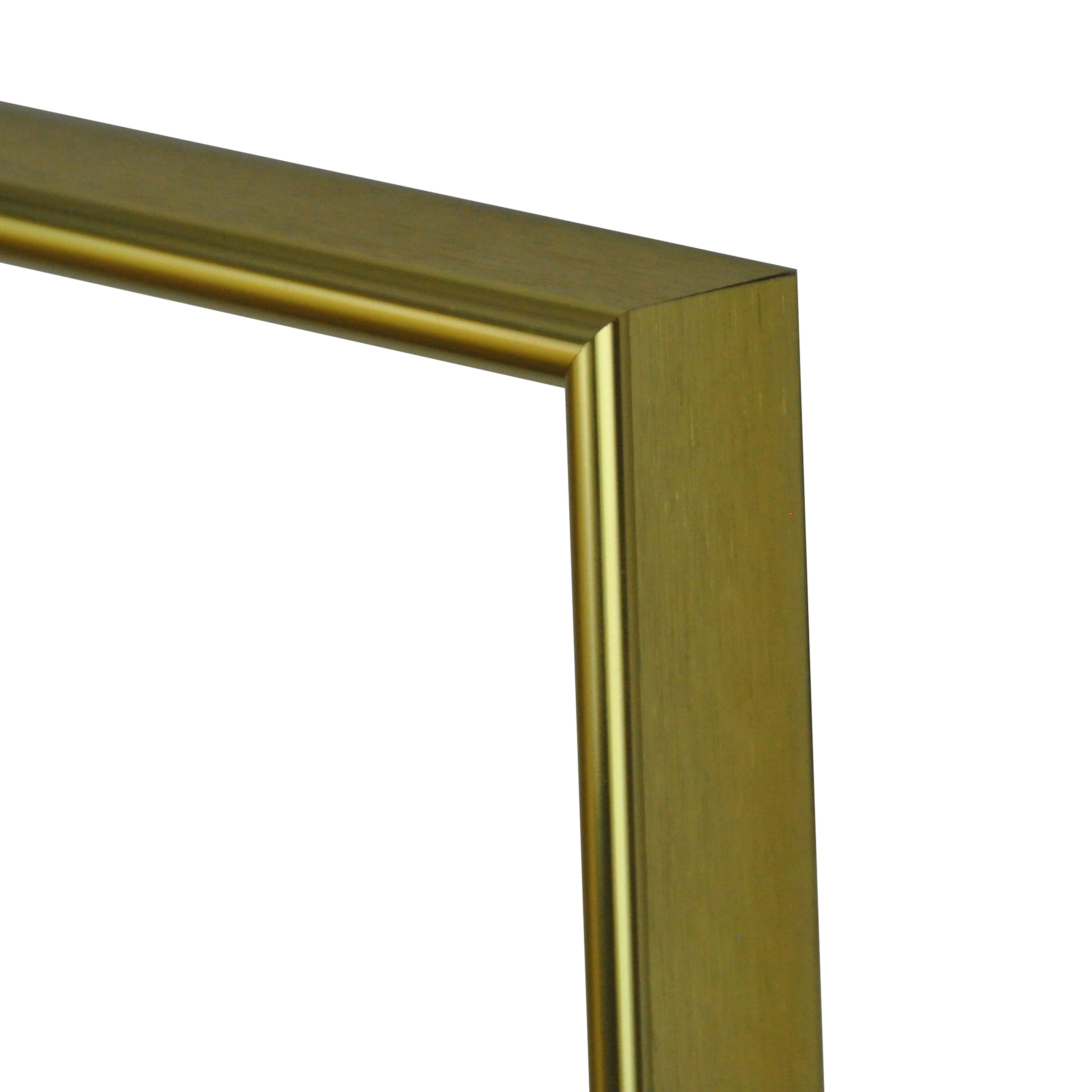 Rayne Mirrors Tango Polished Gold Slender Body Mirror 15.25 x 54.25