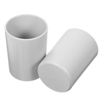 Soimiss 2Pcs Plastic Bathroom Tumblers Toothbrush Holders Mouthwash Cups Grey