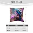 thumbnail image 2 of KLL Beautiful Flower Blue Bird Decorative Throw Pillow Covers Velvet Soft for Couch Sofa Bedroom Living Room Outdoor (No pillow core)- 20"x20", 2 of 5