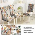 thumbnail image 4 of Large Fall Dining Room Chair Cover Set of 6, Stretch Parsons Chair Cover, Autumn Pumpkin Farmhouse Kitchen Chair Seat Cover Protector for Party Family Ceremony Decor, 4 of 6