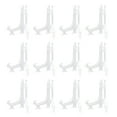 thumbnail image 3 of Homoyoyo Clear Plastic Easel Plate Holder, Stands for Home, Kitchen, and Office Use, 12 Pieces, 3 of 8