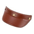 thumbnail image 4 of Terraxo Helmet Visor 3 Snap Button Sun Visor Brim Cap Protector Sturdy Peak PU Leather Lightweight Opens Face Shield Replacement Suitable for Daily Riding Hel Brown, 4 of 8
