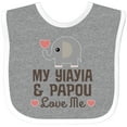 thumbnail image 3 of Inktastic My Yia Yia and Papou Love Me Boys or Girls Baby Bib, 3 of 4
