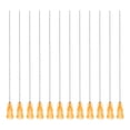 thumbnail image 1 of 20Pcs 25G Agujas de dispensación con Luer Lock, Tubo de aguja de pegamento de acero flexible de 4" color naranja, 1 of 6