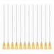thumbnail image 1 of 20Pcs 25G Agujas de dispensación con Luer Lock, Tubo de aguja de pegamento de acero flexible de 4" color naranja, 1 of 6