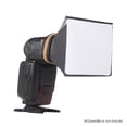 thumbnail image 4 of Camera Flash Diffuser Softbox Light Reflector with Fastener Tape Strap Folds Flat for Universal DSLR  Flash, 4 of 6