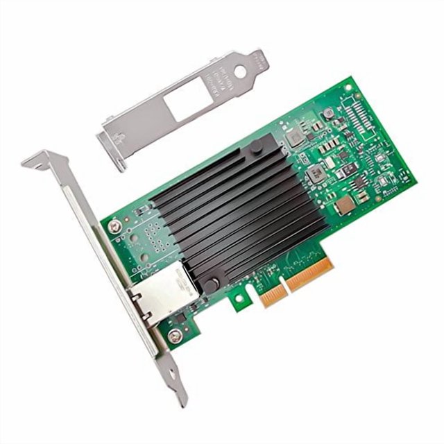 Jeirdus PCI-E PCI Express X4 10Gb Network Interface Card with Intel Chipset X550-T1 Ethernet Single RJ45 Port Server LAN Adapter NIC